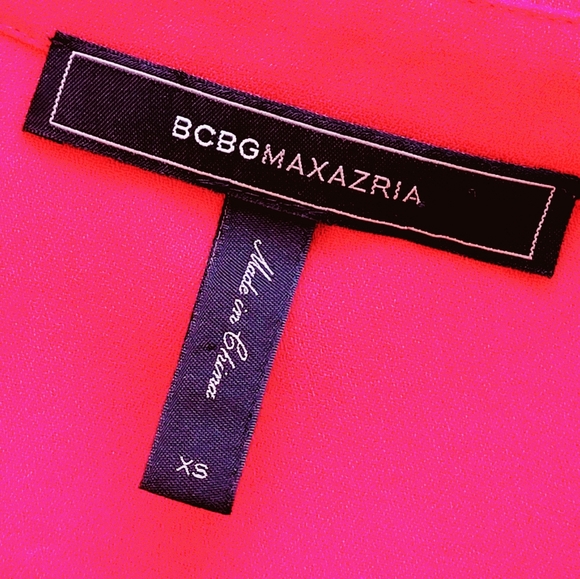 BCBGMAXAZRIA ❤️ Long Sleeve FABIANA Dress in Red Sangria XS - Picture 9 of 11